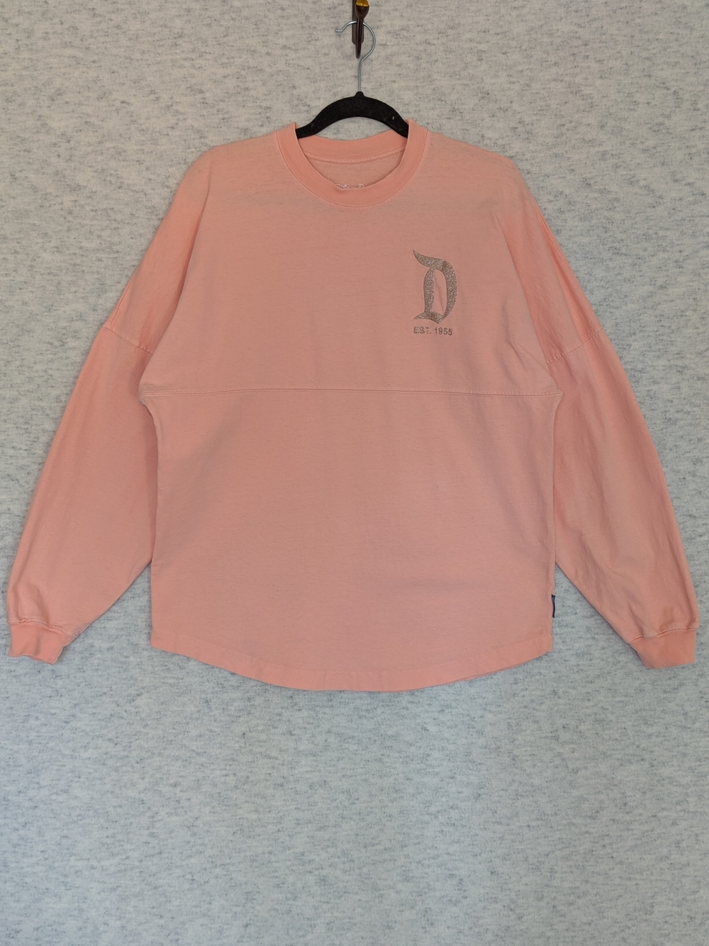 Disney Peach Punch Disneyland Spirit Jersey for Adults  Long Sleeve Top Sz S